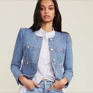 Veronica Beard Ferazia Denim Jacket sz 4